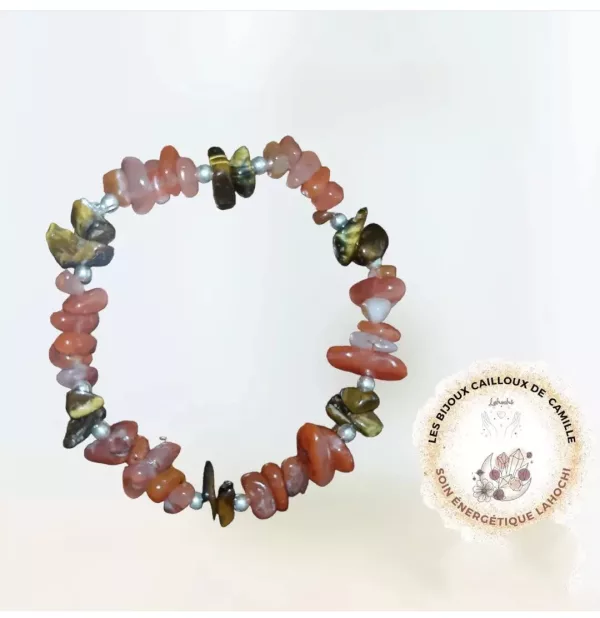 Bracelet Protection Oeil de tigre et cornaline